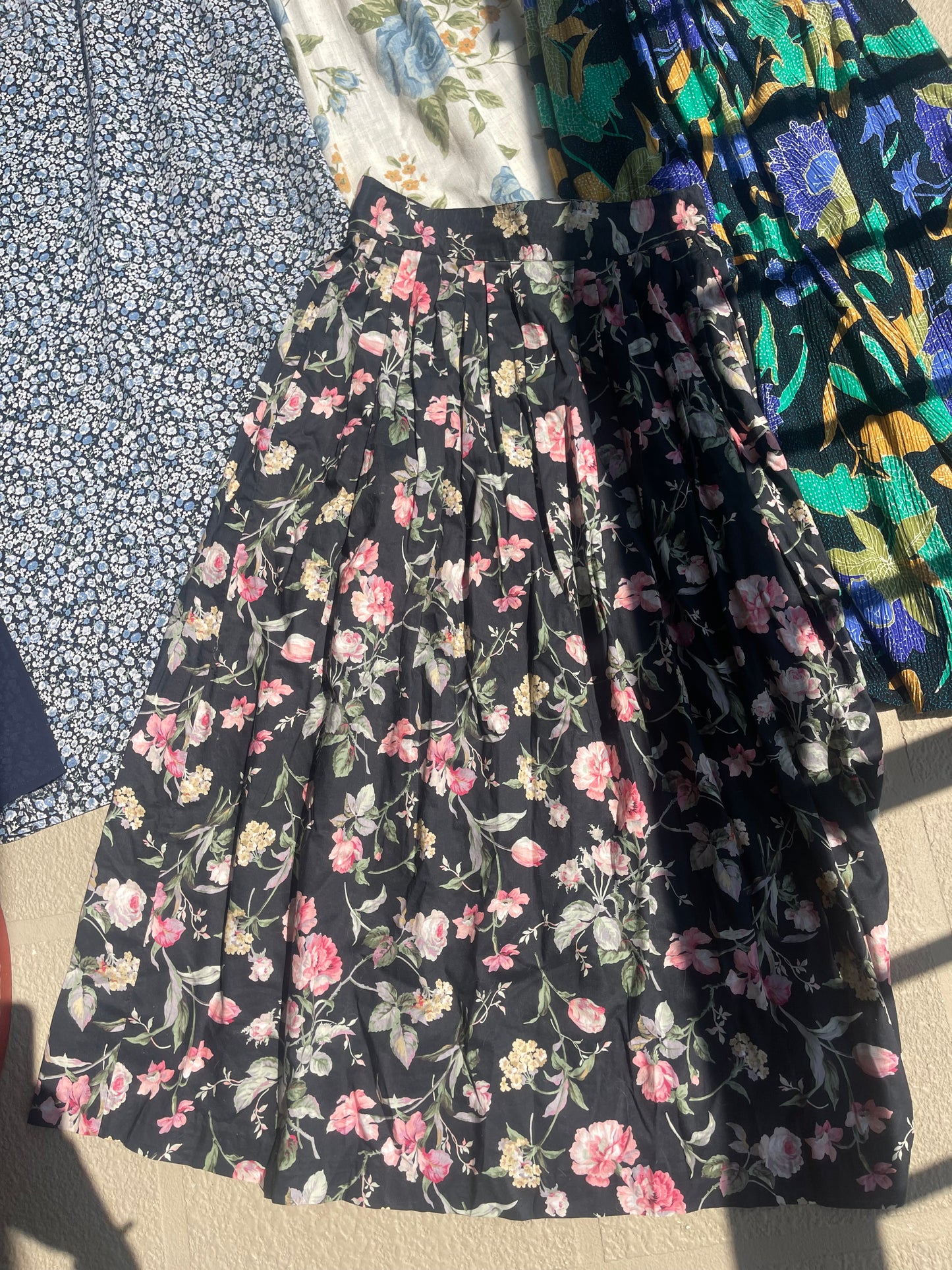 Vintage 80’s Floral Skirt 100% Cotton