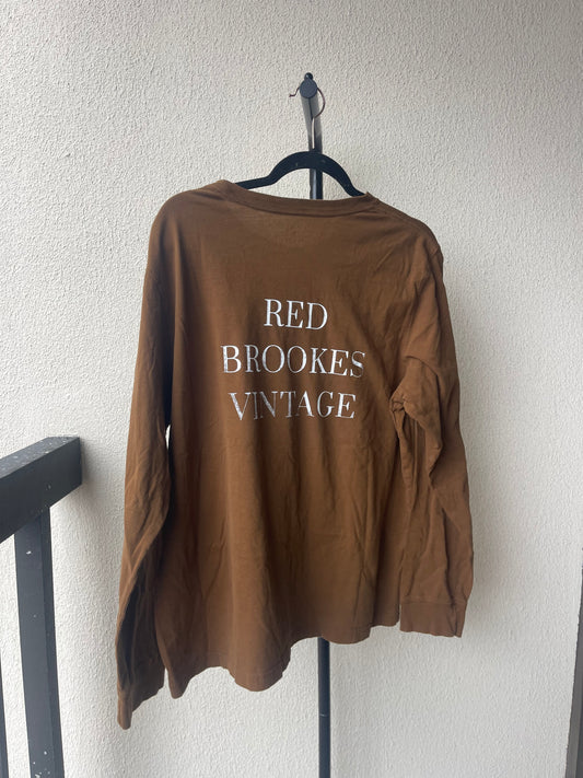 100% Cotton Brown Long Sleeve Merch XL