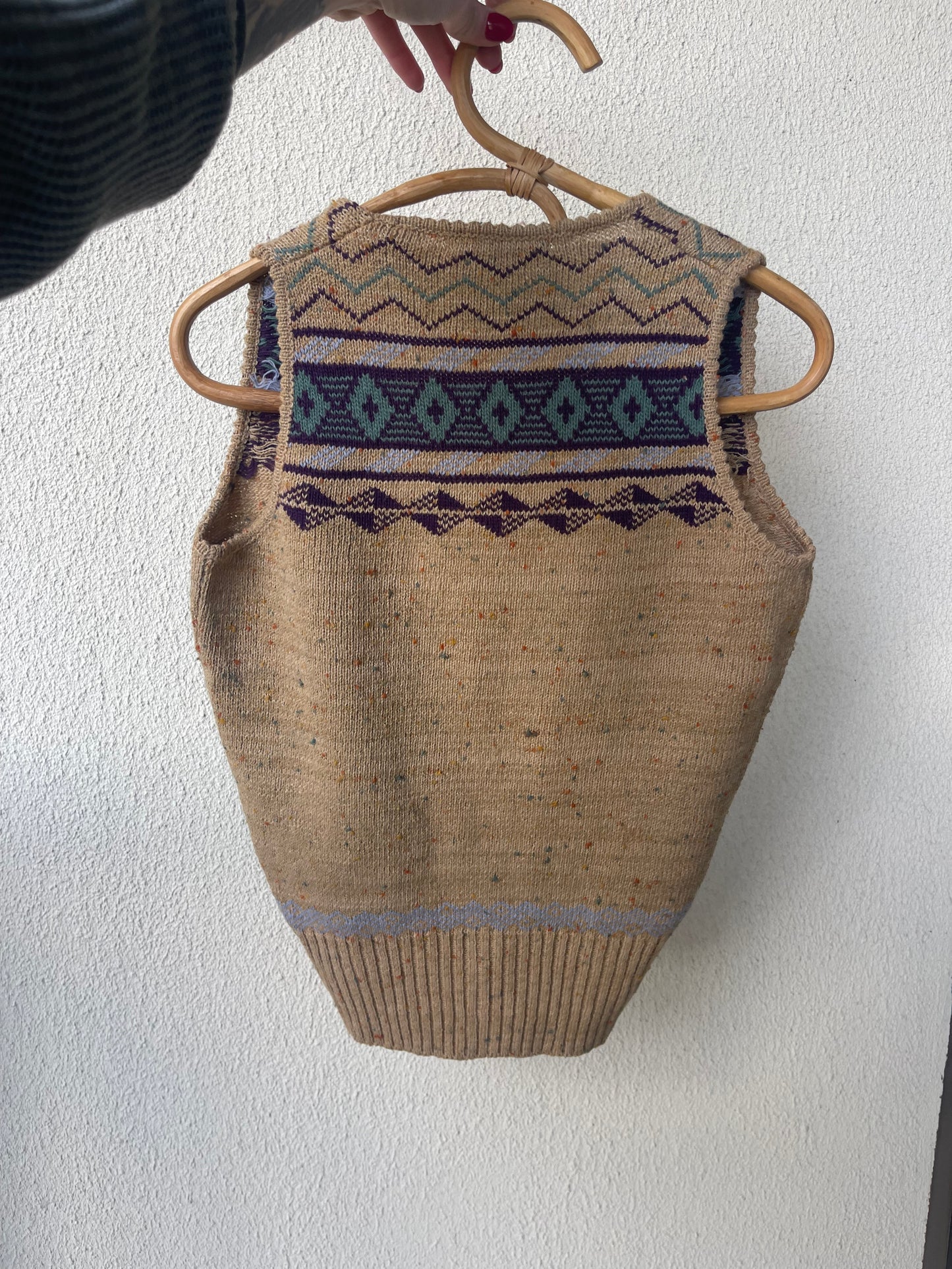Vintage Italian Cacharel Wool Blend Sweater Vest
