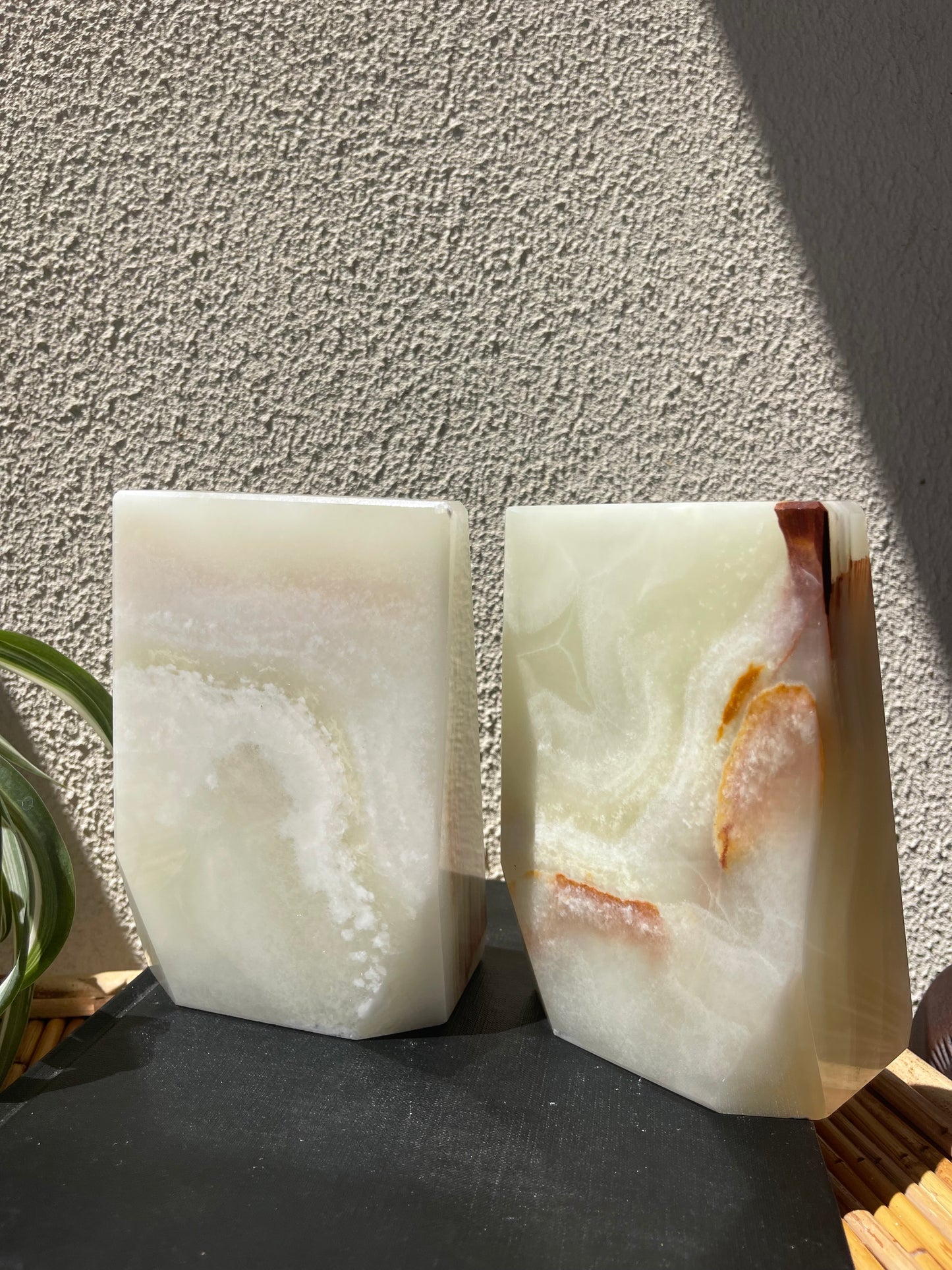 Vintage Onyx Bookends