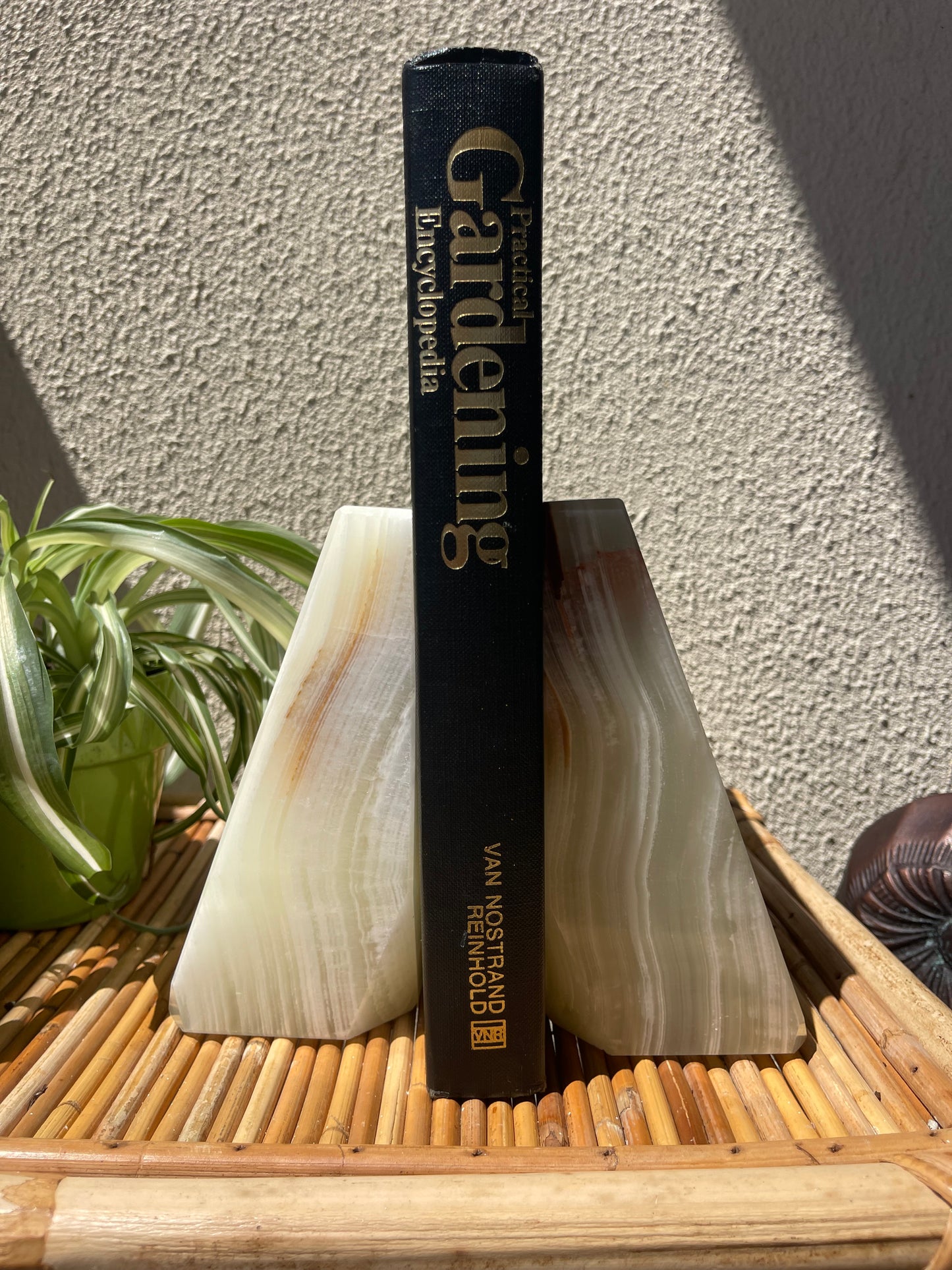 Vintage Onyx Bookends