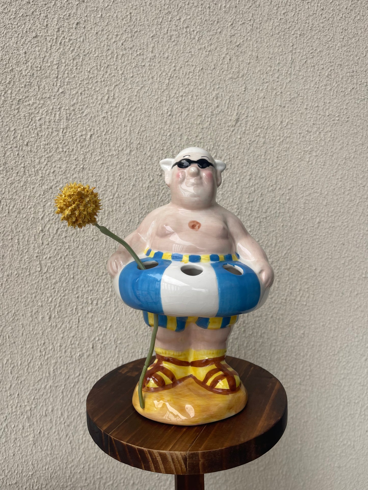 Vintage Boston Warehouse Pool Man Toothbrush Holder
