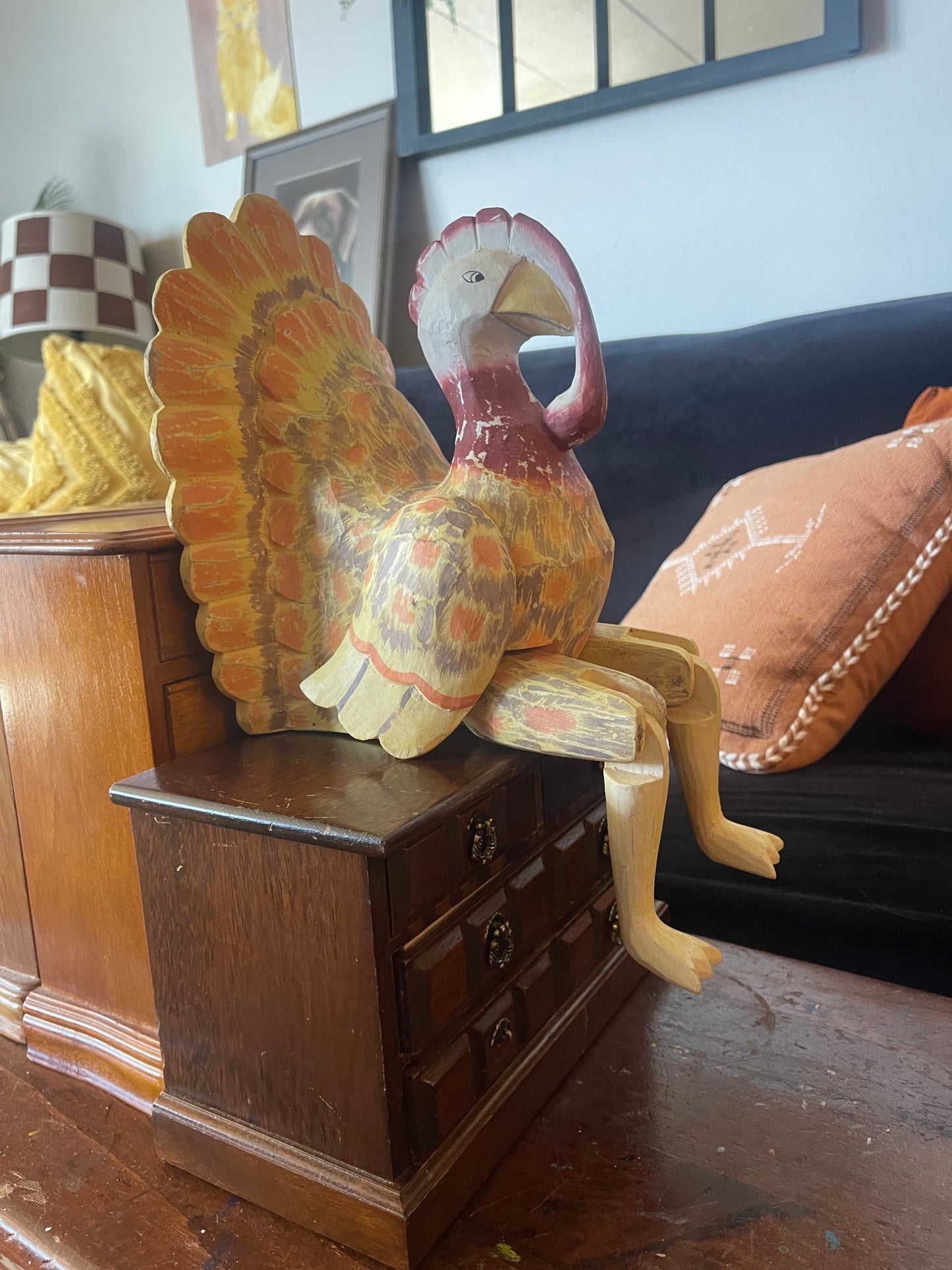 Wooden Turkey Shelf Sitter