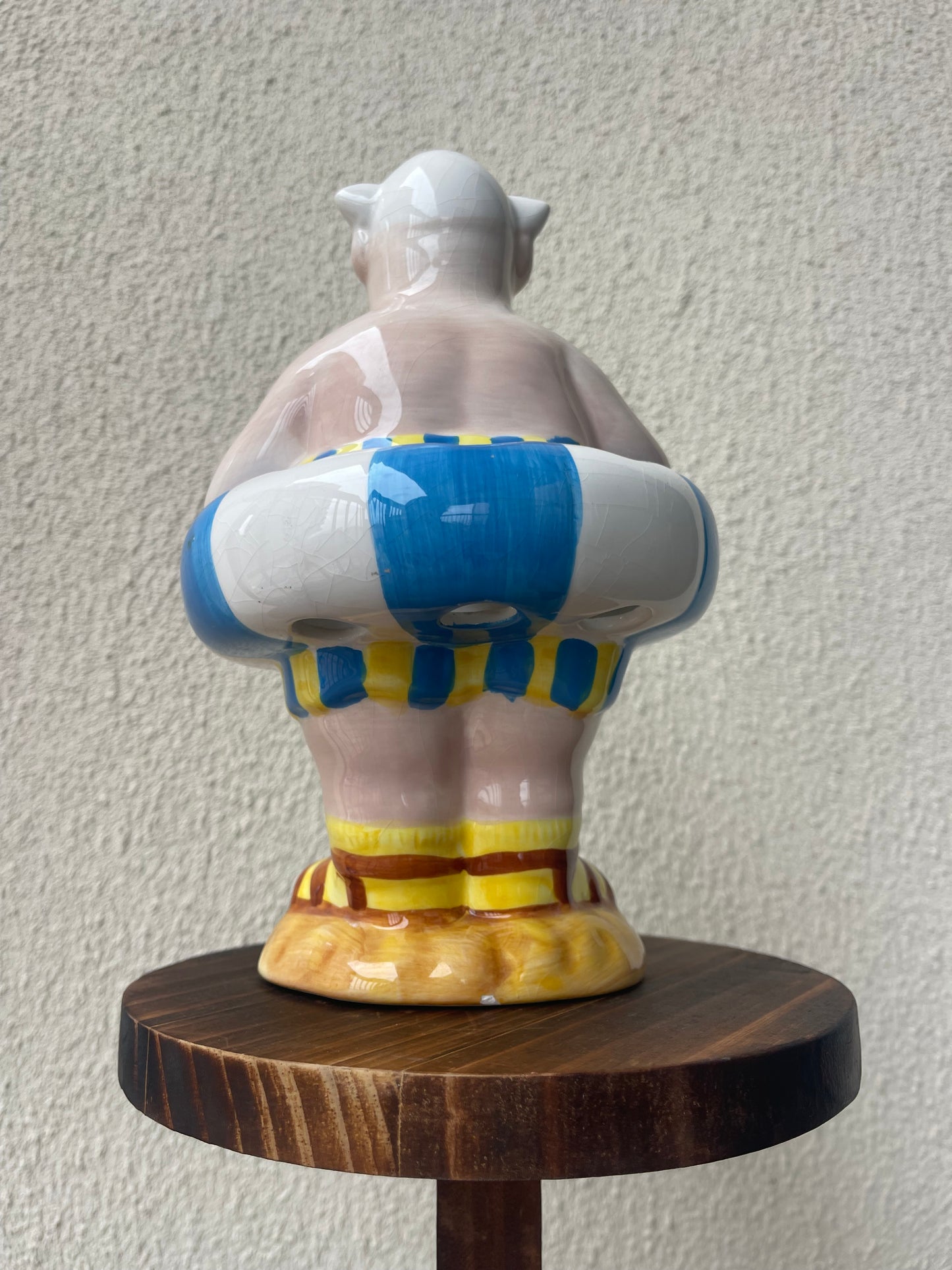 Vintage Boston Warehouse Pool Man Toothbrush Holder