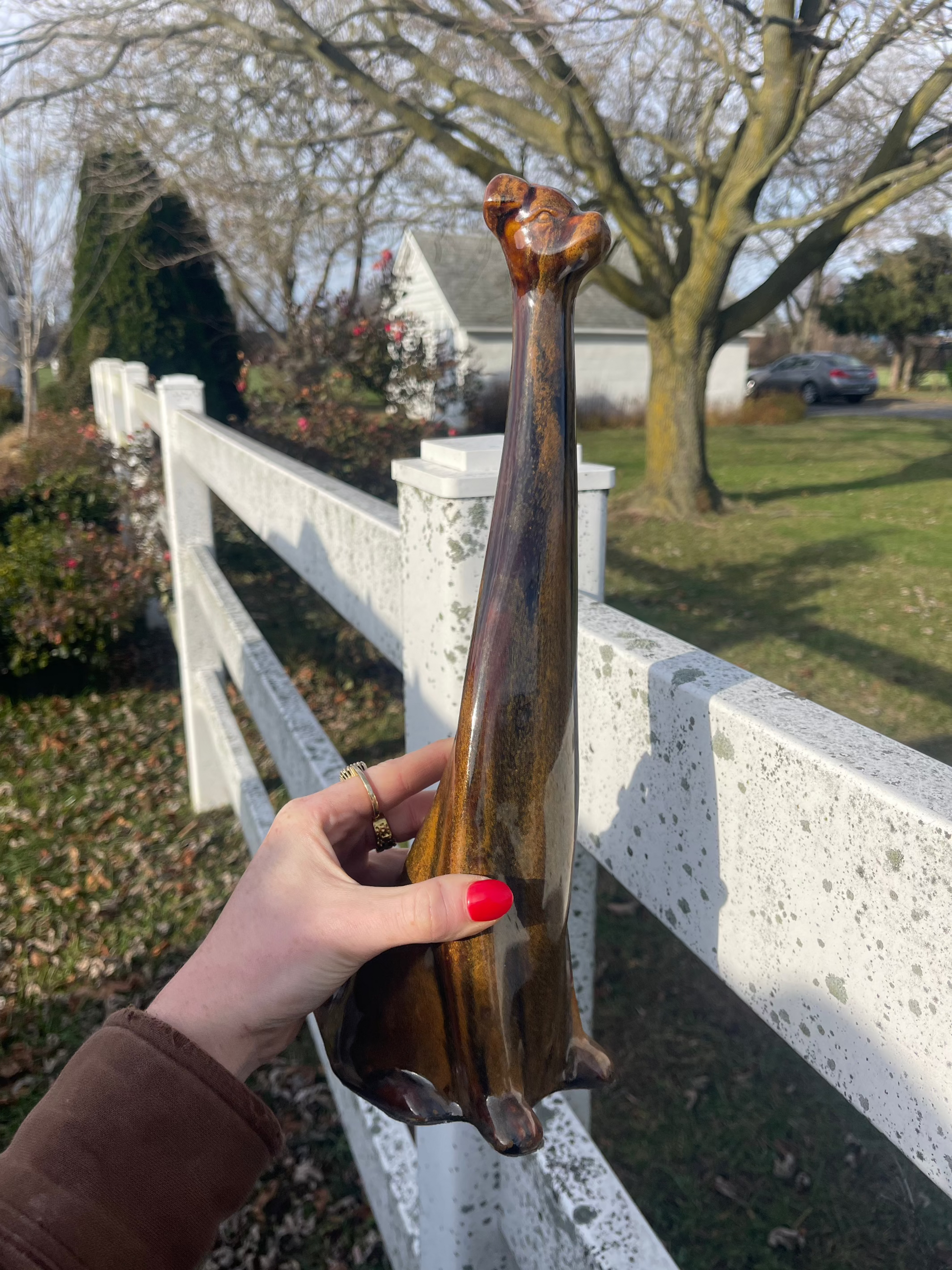 MCM Ceramic Tall Dog