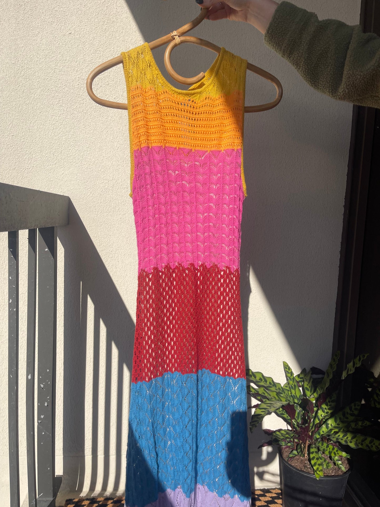 Modern Crochet Maxi Dress
