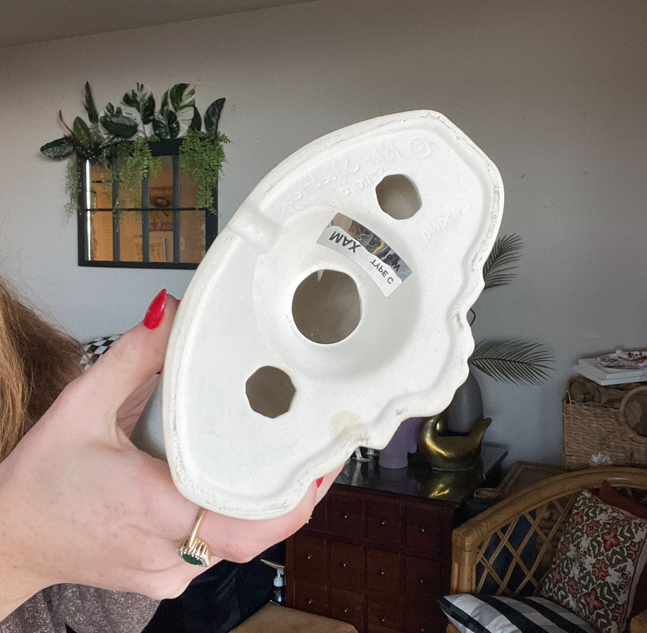 Vintage 90's Castle Night Lamp Bottom