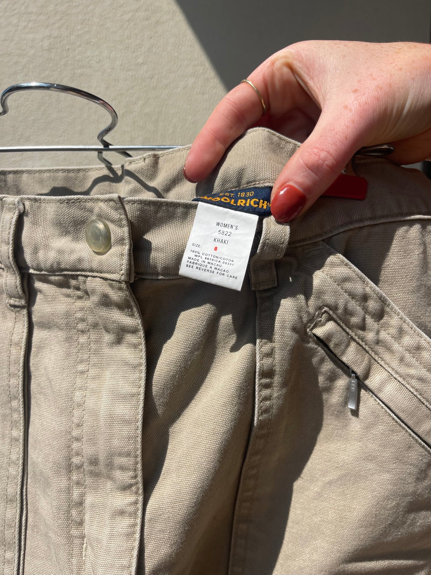 Woolrich Cargo Maxi Skirt tag