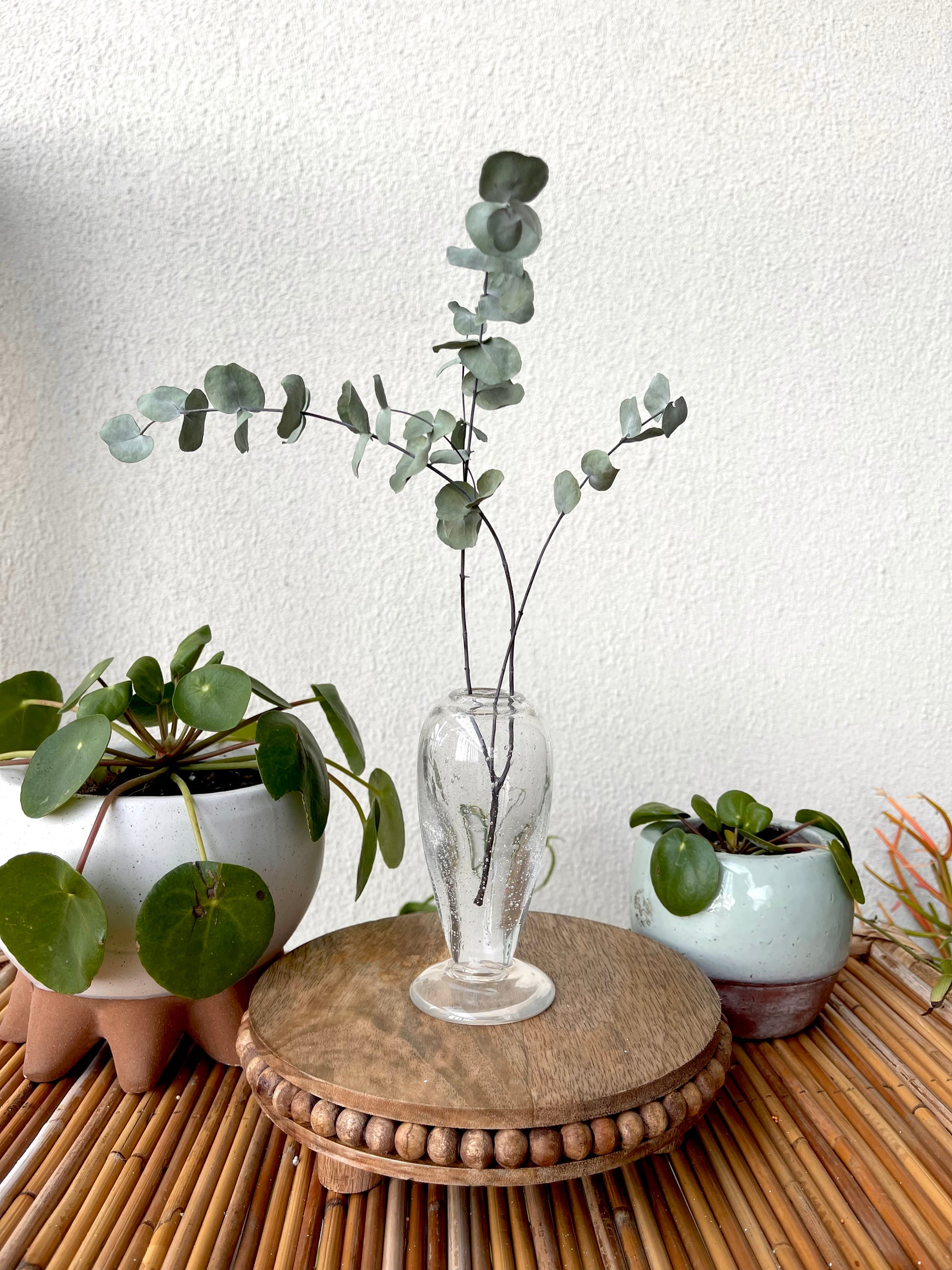 Hand Blown Glass Bud Vase