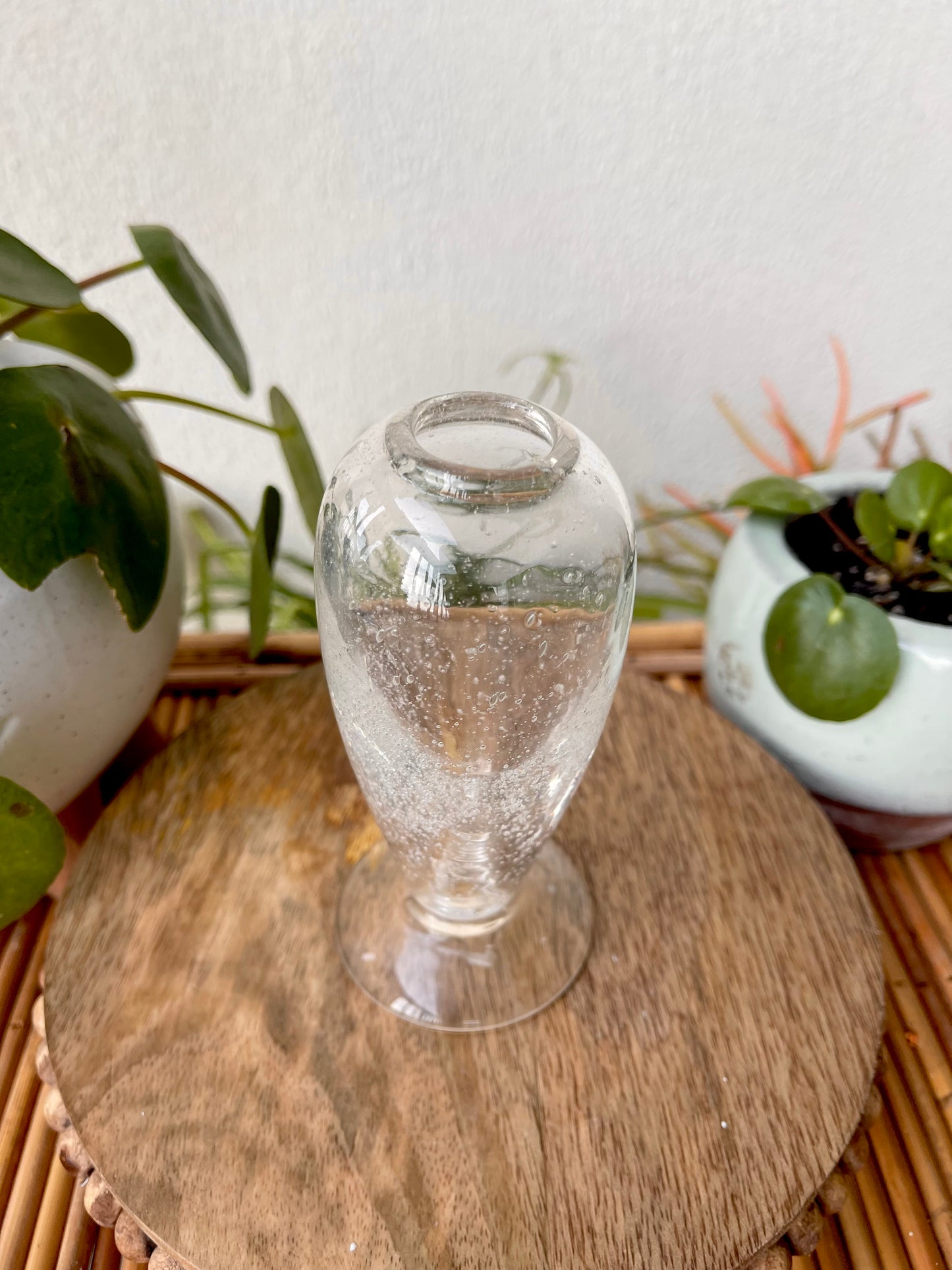 Hand Blown Glass Bud Vase Top