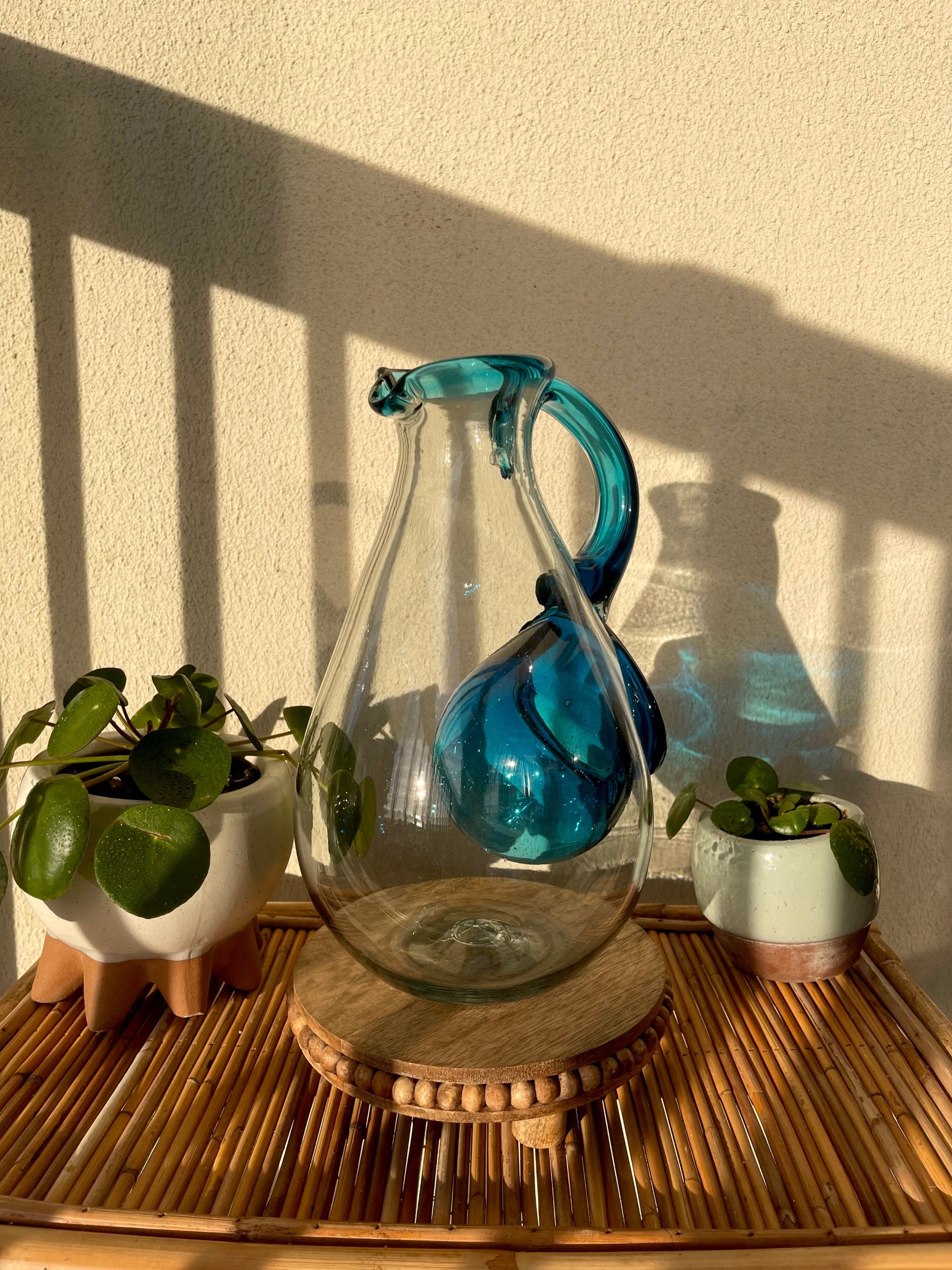 Handblown Glass Pitcher