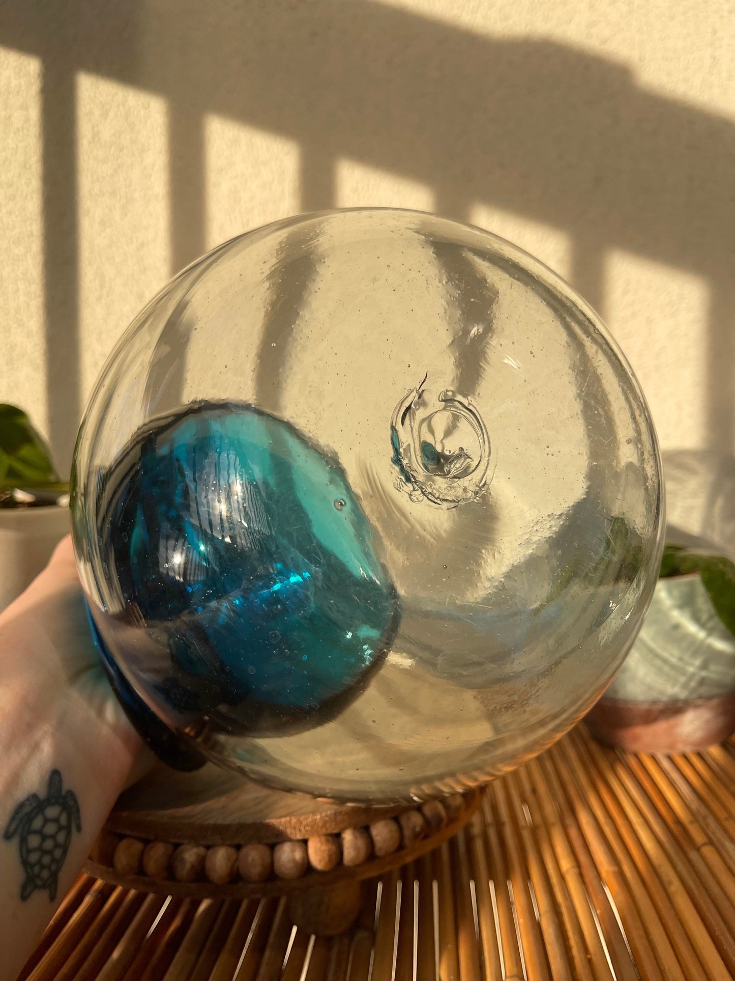 Handblown Glass Pitcher Bottom