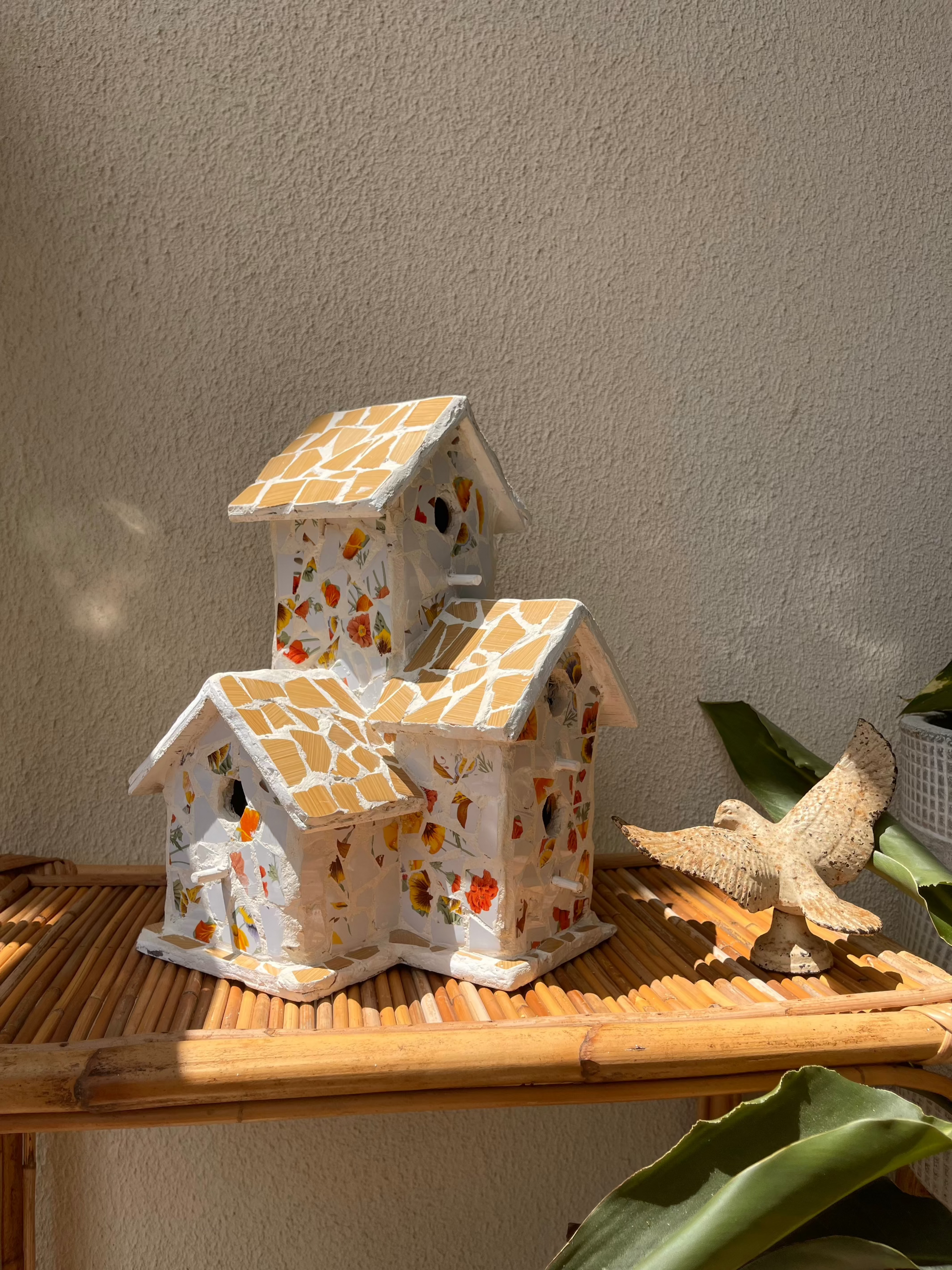 Handmade Plaster Birdhouse