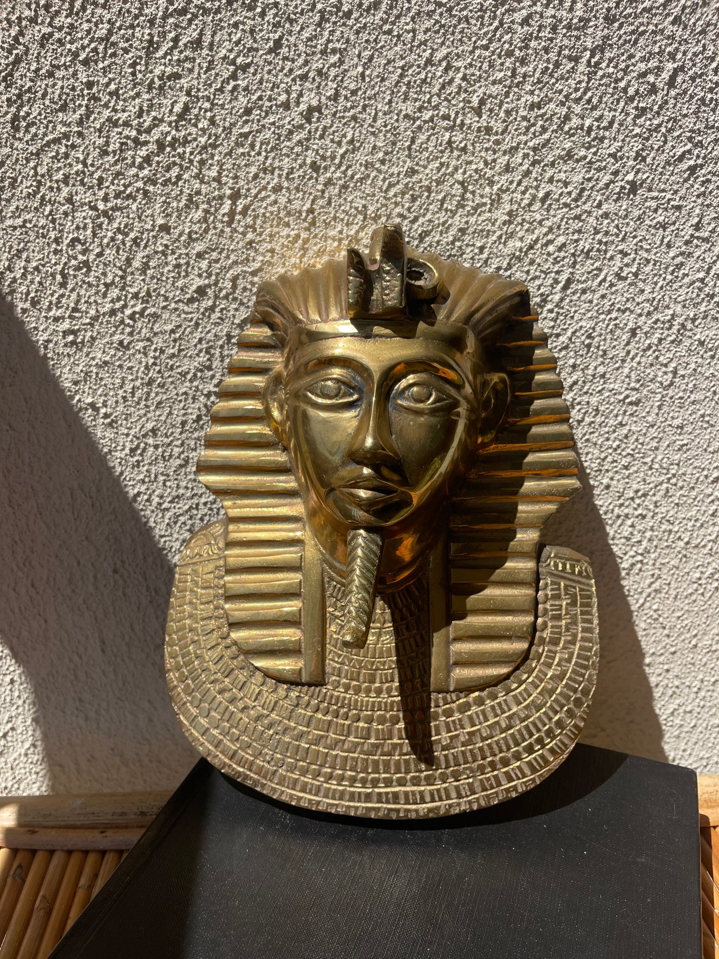 70’s Brass King Tut Egyptian Wall Hanging