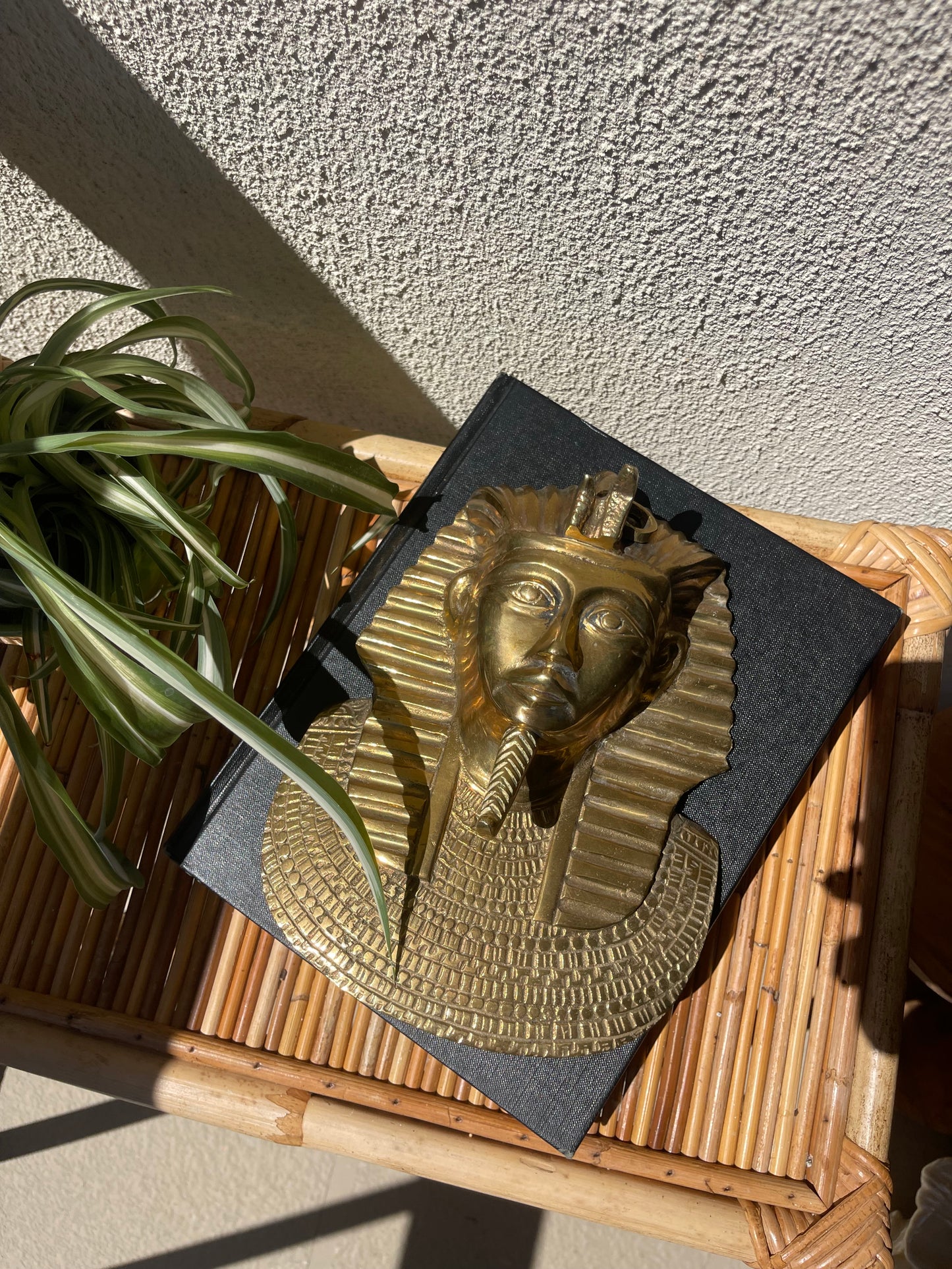 70’s Brass King Tut Egyptian Wall Hanging