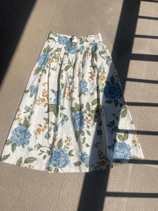 80’s Robyn Floral Skirt Size 8