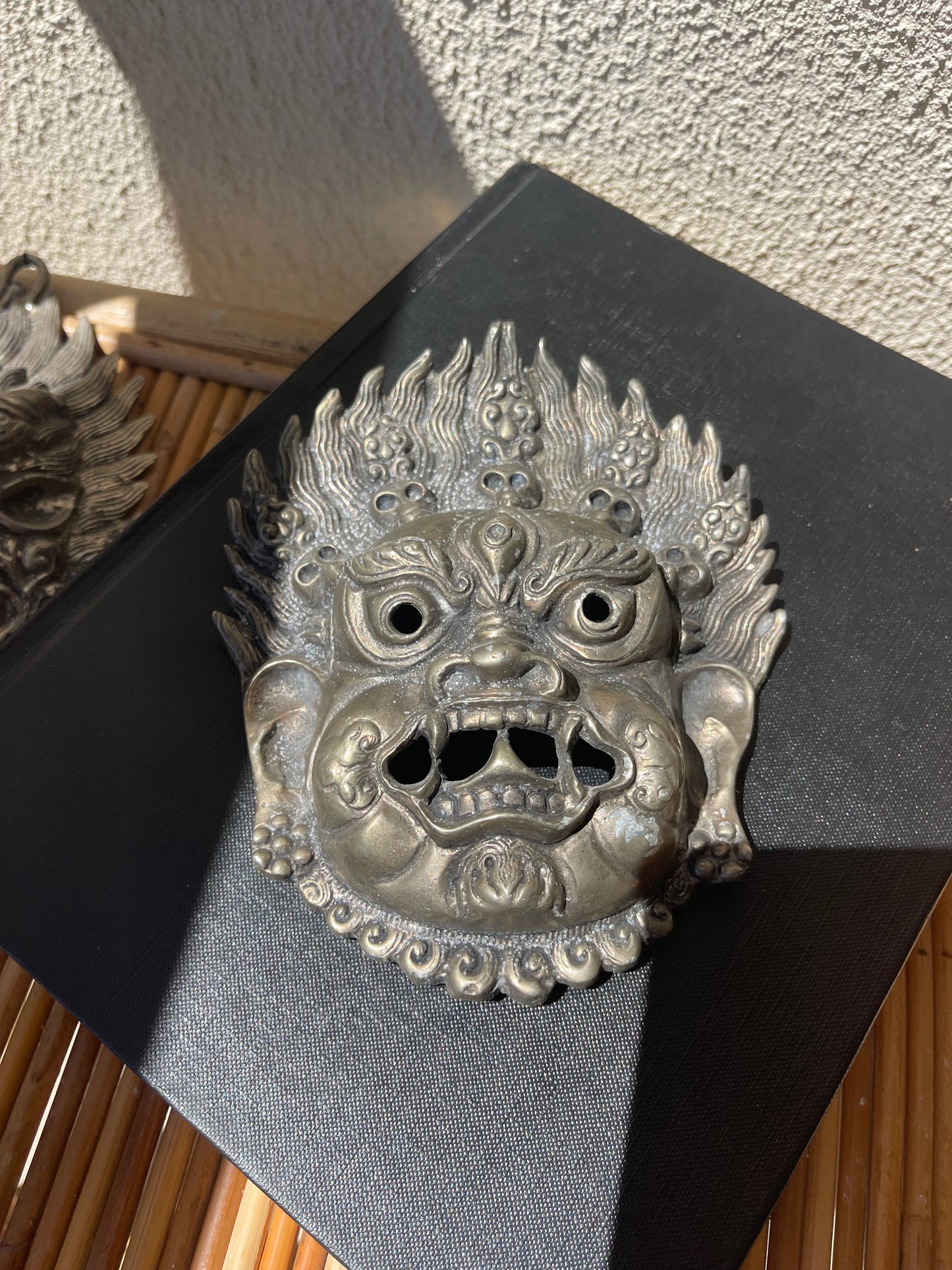 Vintage Sacred Guardians Garuda Mask Wall Hanging Set