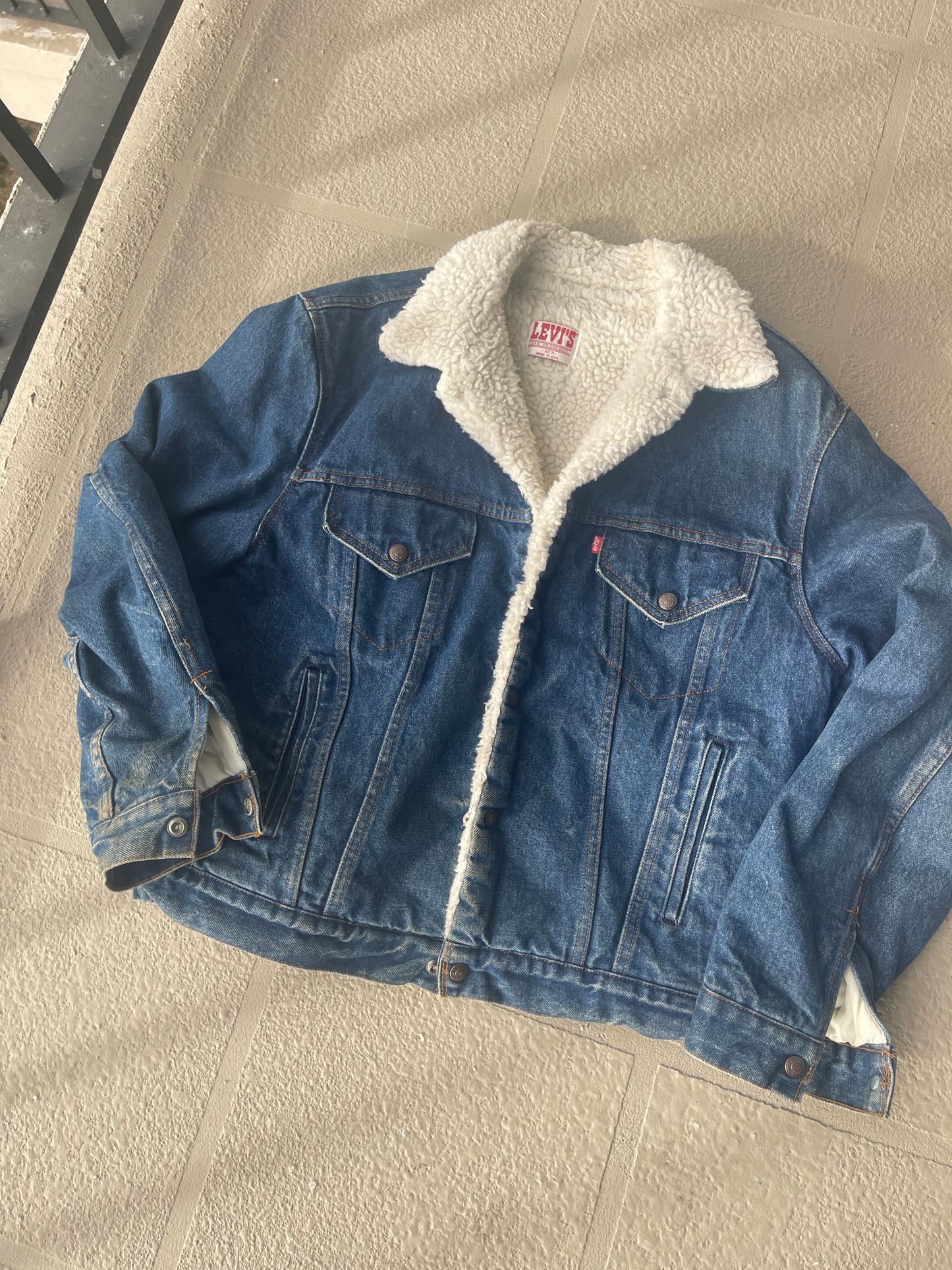 80's Levi's San Francisco Sherpa Denim Jacket