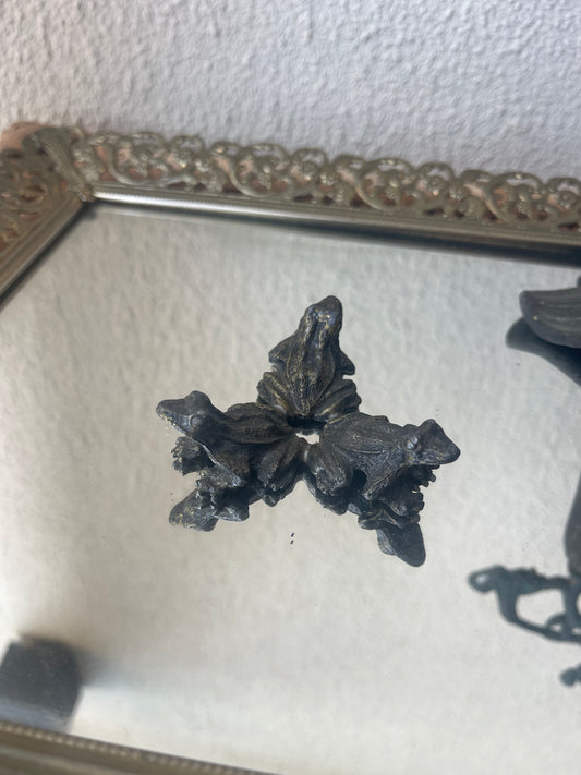 Vintage Pewter Frog Trio