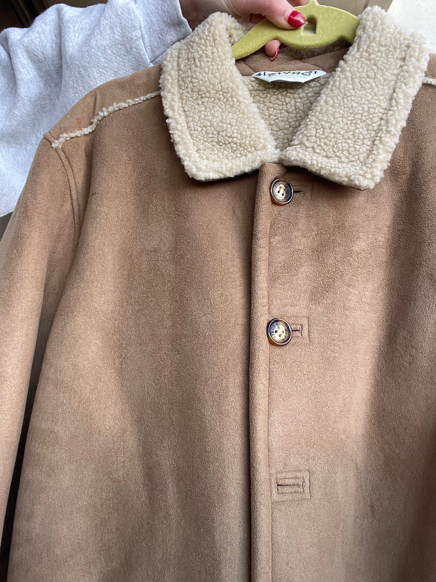 Orvis Sherpa Suede Coat Small