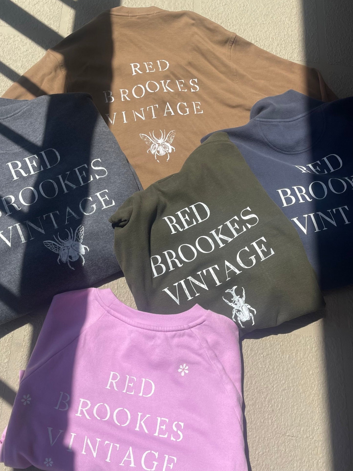 Red Brookes Vintage Hand Printed Merch on Secondhand Clothing