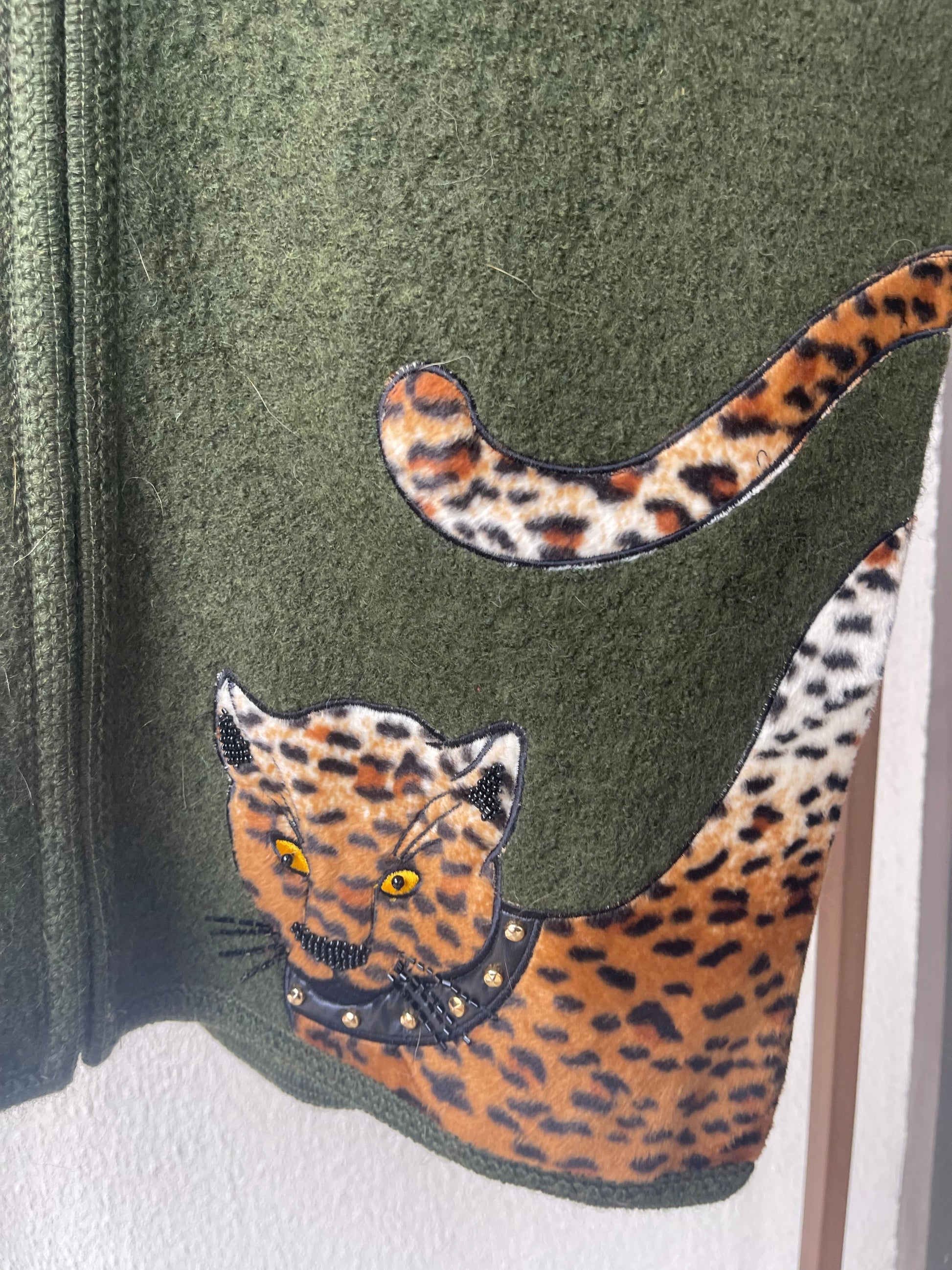 Vintage Wool cat vest