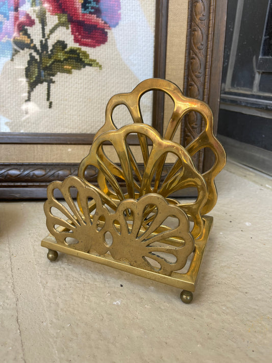 Brass letter holder