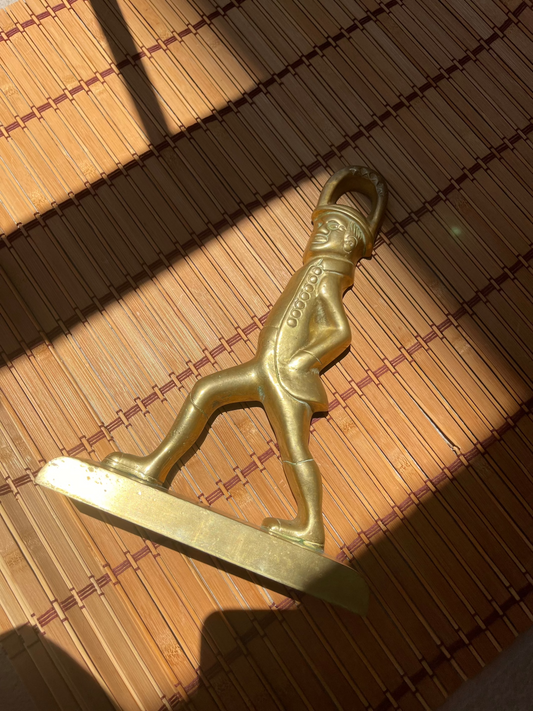 Vintage Heavy Brass Man Door Stop
