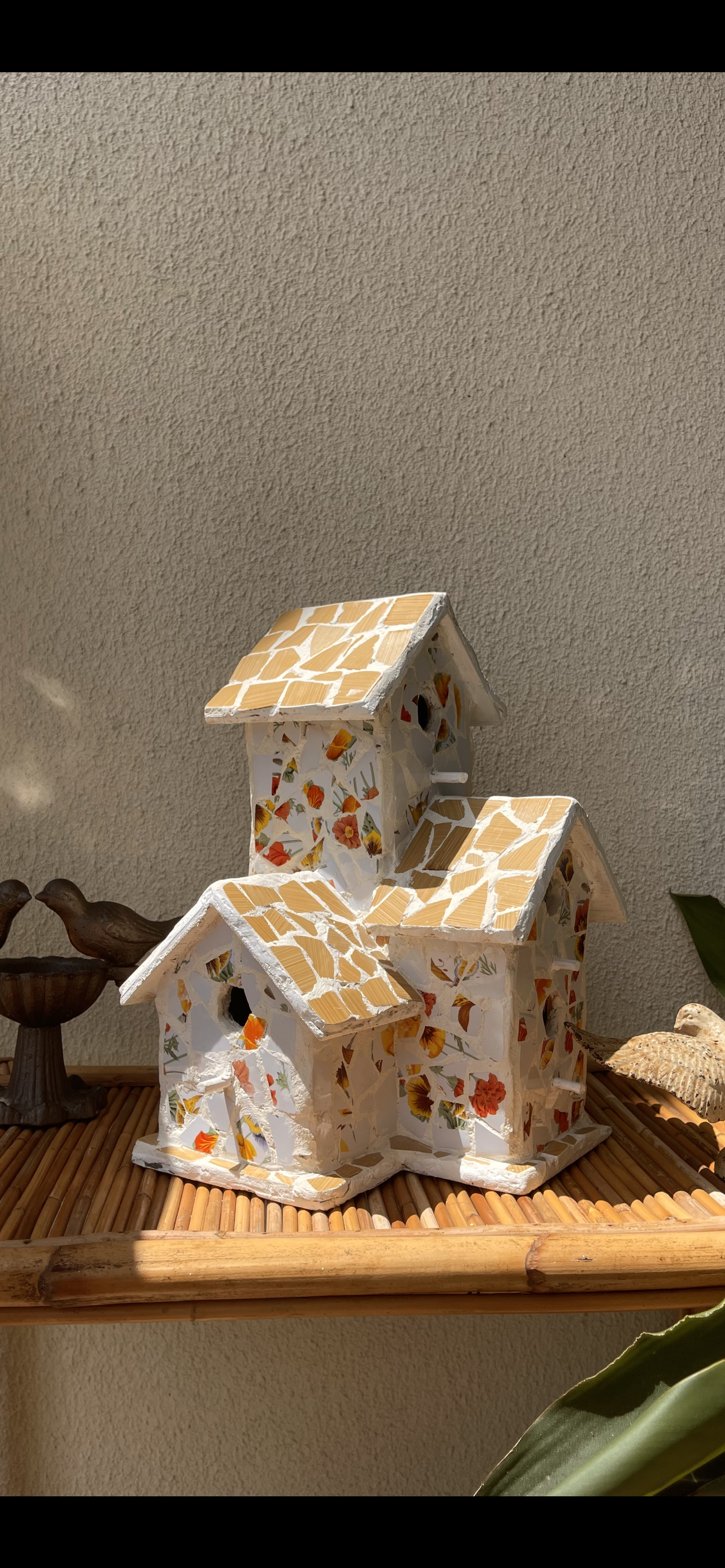 Handmade Plaster Bird House