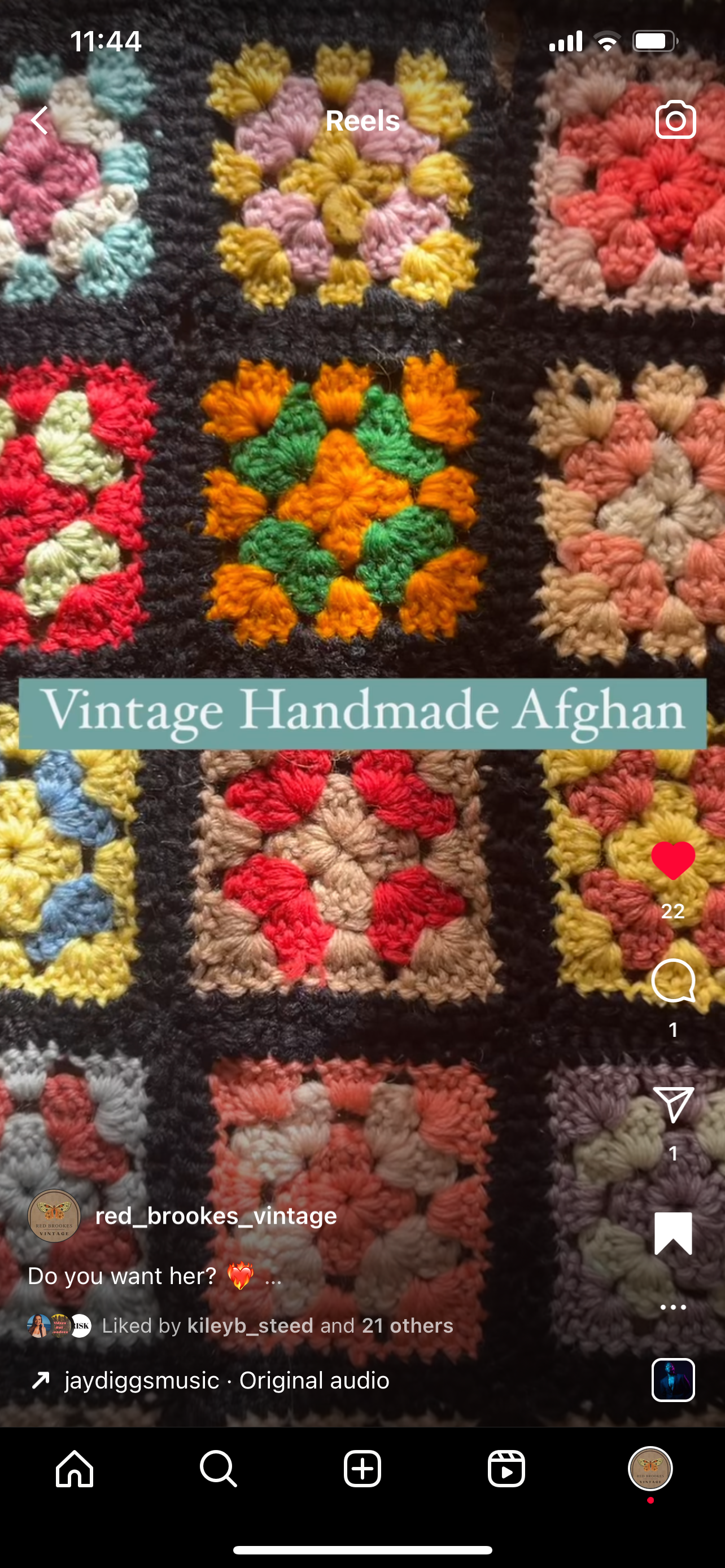 Handmade Multi Block Afghan