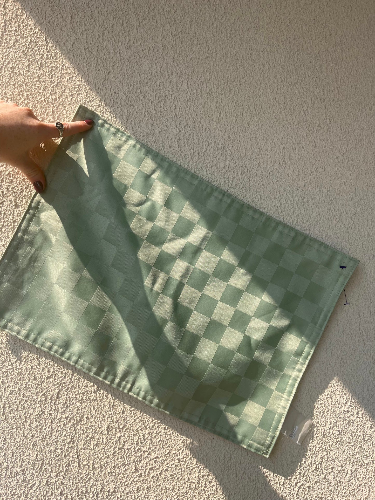 Green Checkered Placemats